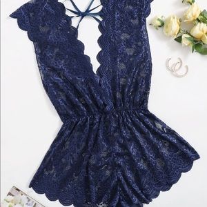 Floral Lace Romper
